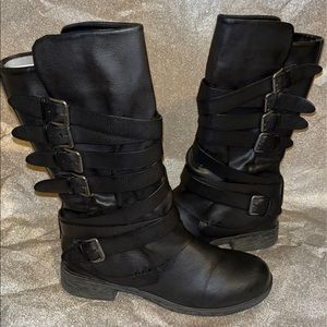 Report Faux Leather Huck Boots
